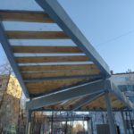 навес для парковки в стиле лофт